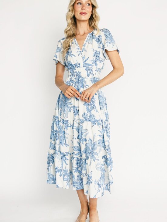 Baltic Born Dresses & Skirts - Baltic Born Holland Dress | Off White + Blue Size LL